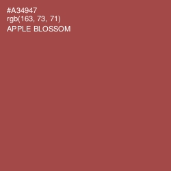 #A34947 - Apple Blossom Color Image